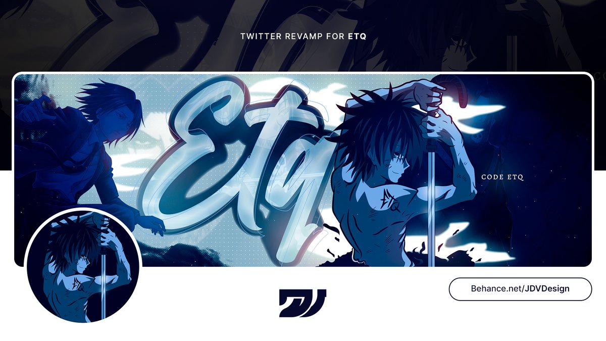 Jaydivee's tweet image. Twitter Revamp for @NotEtq! 🔥

One of the few times I have made some anime graphics, feel free to share your thoughts about the project with me! 😉

i appreciate all kind of support! ♥️🔁
Portfolio behance.net/JDVDesign