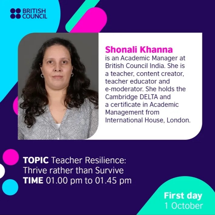 If you're a school teacher or teacher trainer, don't miss British Council Egypt's Back2School online conference starting in 1 hour.
Meet our Day One speakers. Learn more about the conference and registration on our event page bit.ly/2YbV6YM #back2school_21