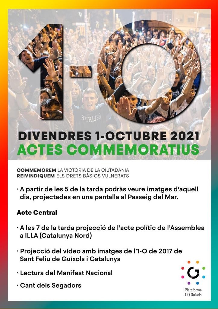 Avui commemorem la victoria democràtica que va ser 1O gràcies a la unitat estratègica de tots els actors que ho van fer possible, però sobretot gràcies a la fermesa i determinació de la ciutadania. I malgrat les adversitats, seguim dempeus! #unitat #llibertat #independencia