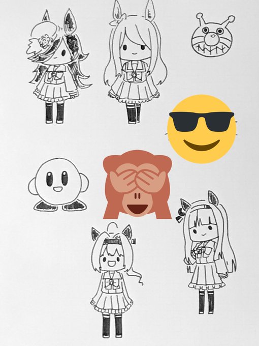 紙とペンがあったので、たまにはアナログ落書きをば。 