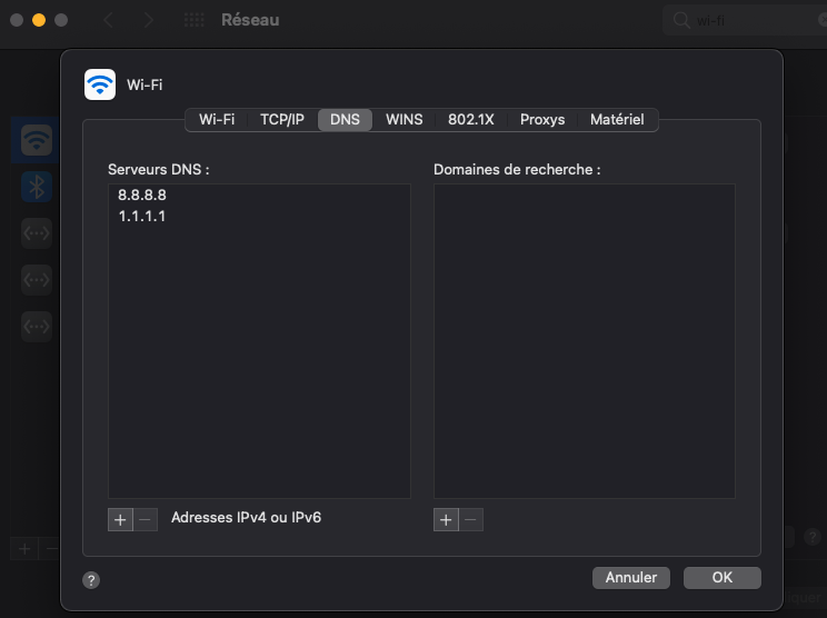 alexbidinot's tweet photo. Slack est down depuis hier. Problème de DNS. 

Ça fonctionne en changeant de DNS (pour 1.1.1.1 ou 8.8.8.8 par exemple)

Sur Mac : 👉 image pj 
Sinon ajouter ces DNS dans /etc/resolv.conf https://t.co/oQTOiV4Cy6
