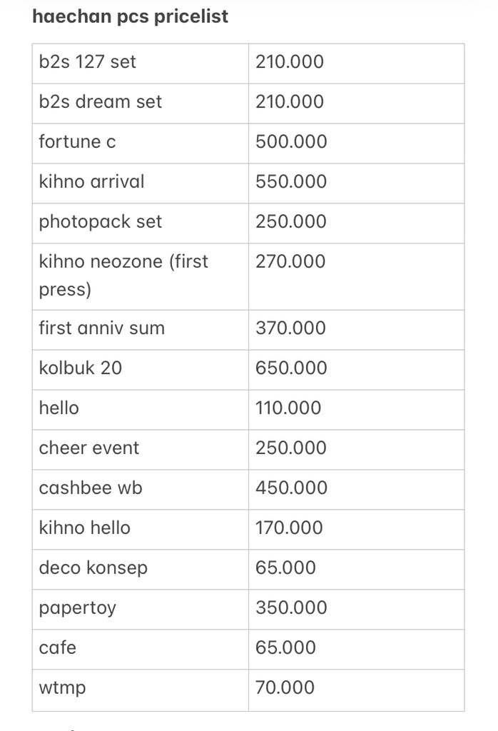 haechiepou's tweet photo. WTS / WANT TO SALE 
TAKE ALL ONLY  

haloo ini hargaa eachnya yaa, yg mauuu langsung dm aja nanti akuu notee!! https://t.co/XT4786I1Ar