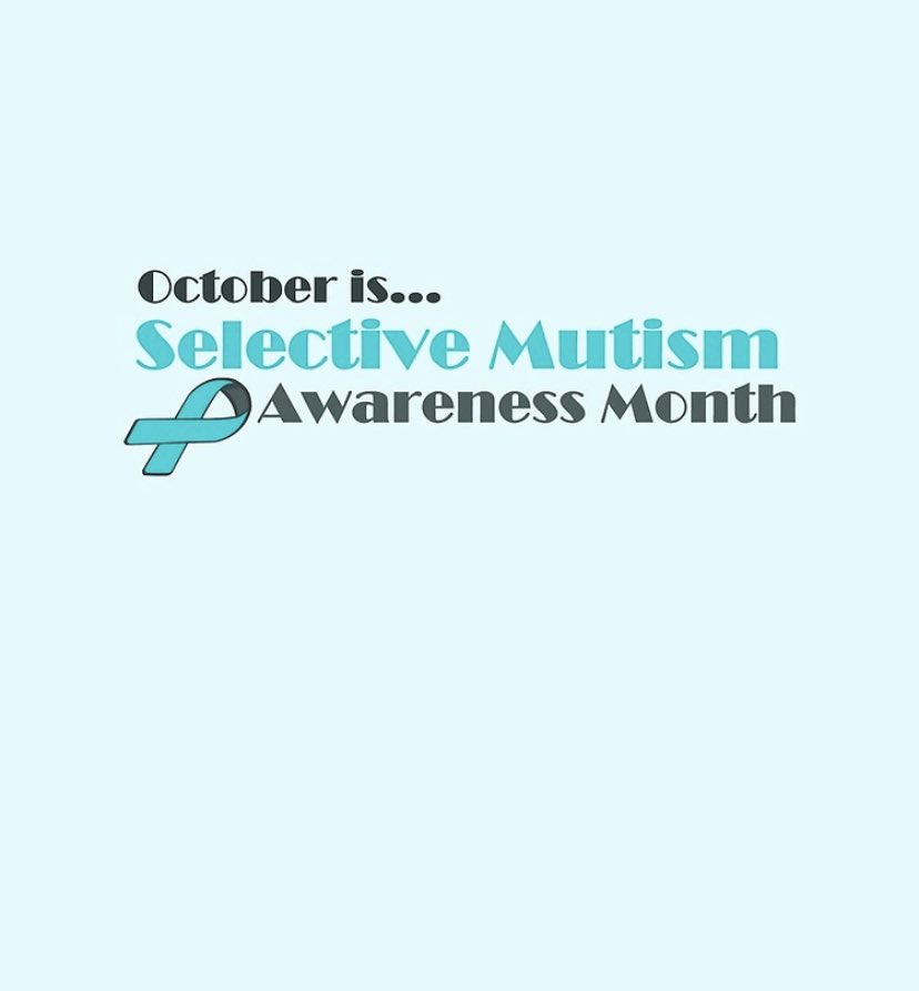 LondonSMCEN's tweet photo. It’s October which means it’s #selectivemutism awareness month! #selectivemutism is a PHOBIA of speaking in certain situations-it is not a choice ❌ what are you doing to spread the word? #mysltday #mystudentsltday https://t.co/x2pSa1xUfv