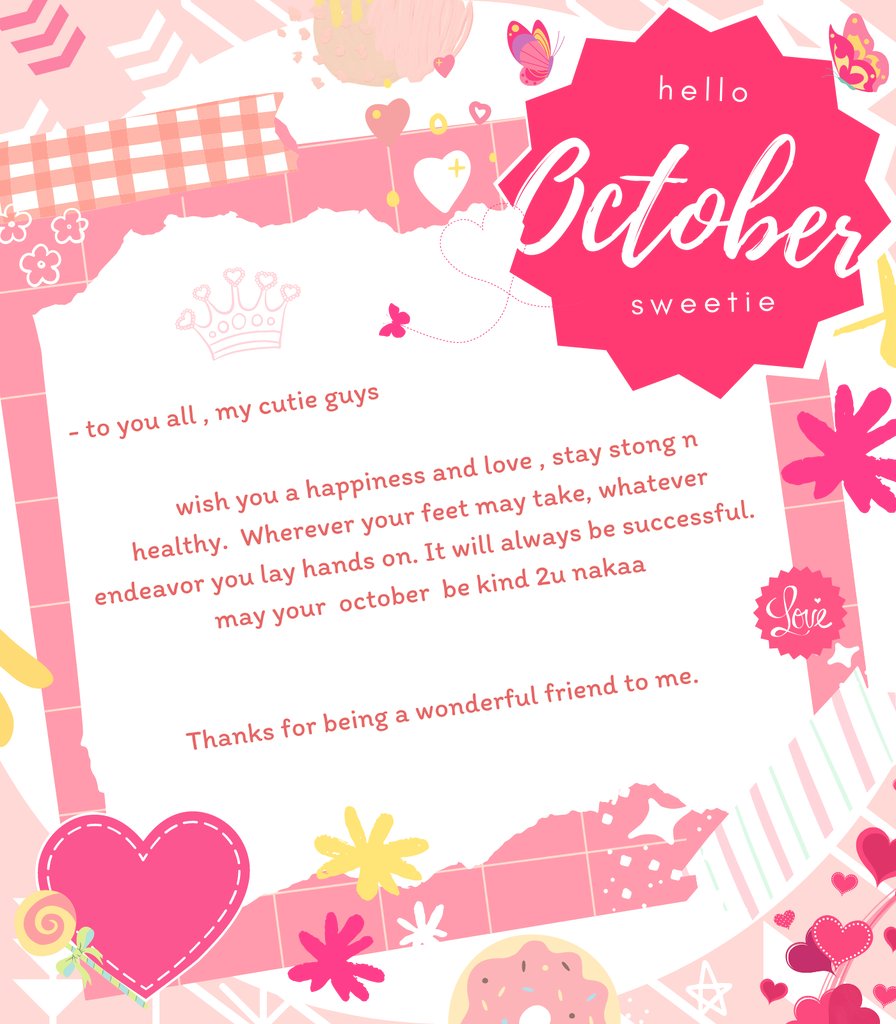 pinkyfarfallae's tweet image. ⠀

               ♡︎  ♡︎  ♡︎  ♡︎  ♡︎  ♡︎  ♡︎  ♡︎

     #octoberwish

     I wish you a fun time, 
     shared with your dear ones, 
     and a lifelong happiness ever after 

     🍓🌼💐 

⠀