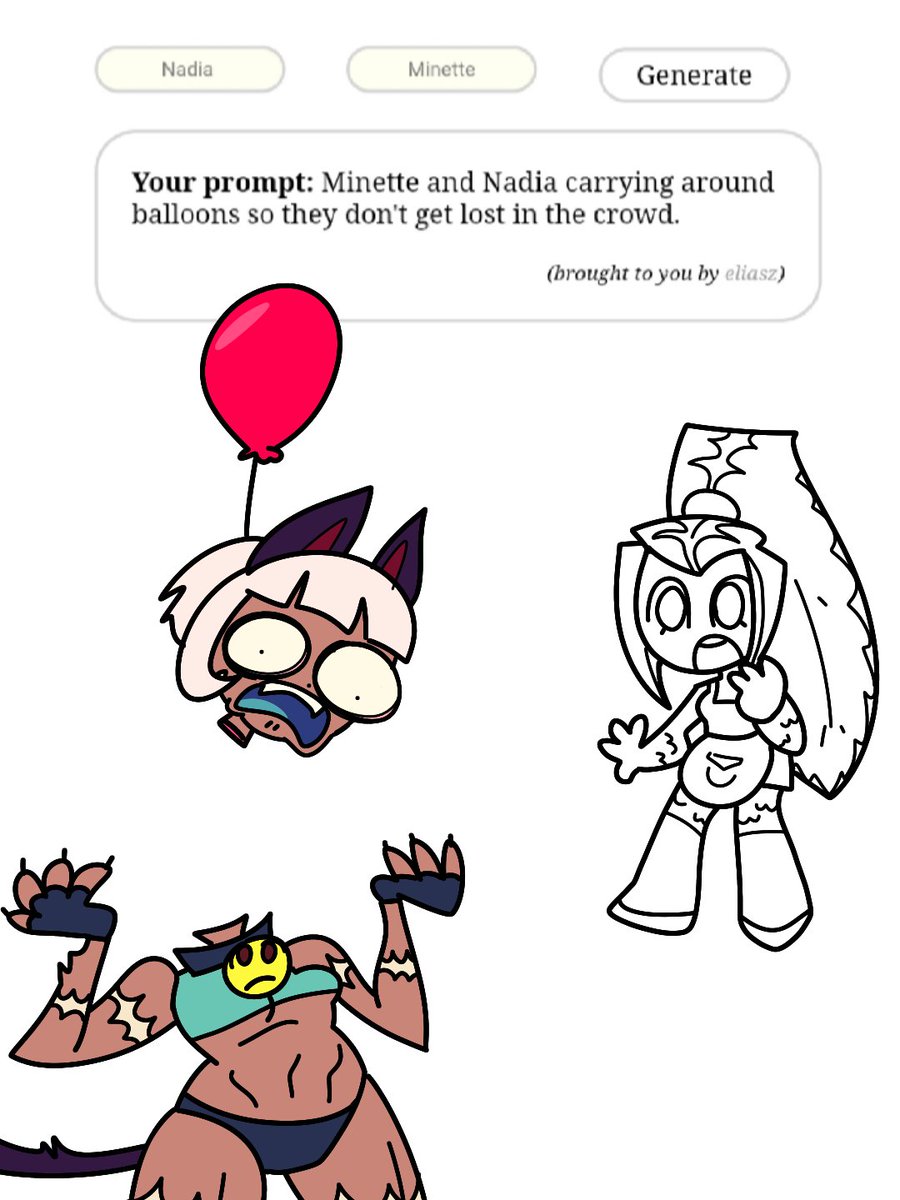 I was gonna finish this but then i forgot what Minette looked like and then i forgot to look up a Minette reference and it's just been collecting dust in my phone for about a month niw☹️ so here u go ig