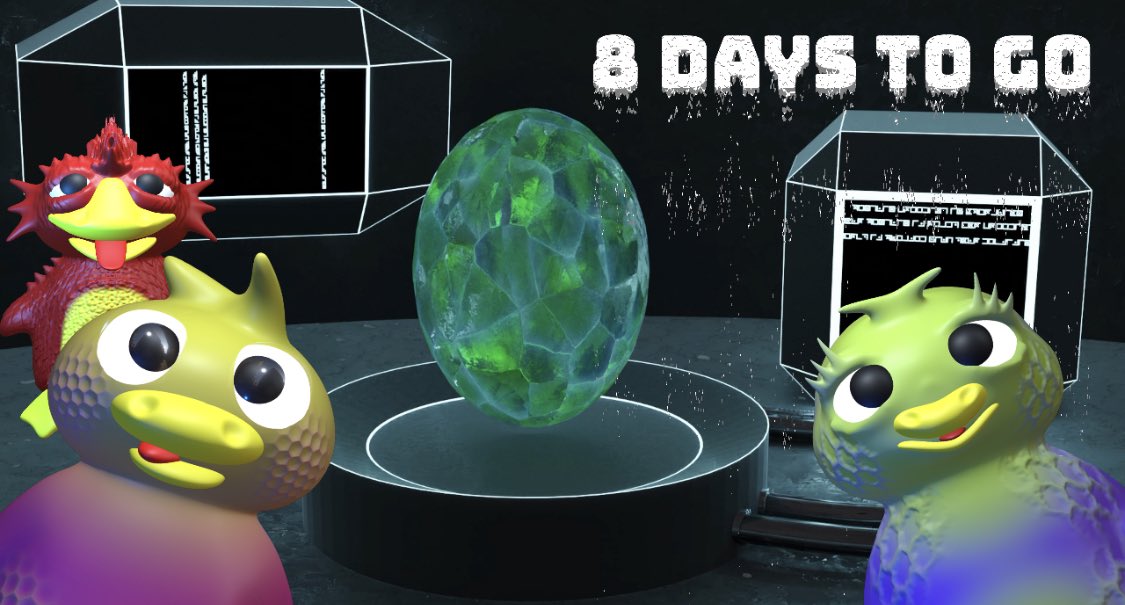CubeDrop21's tweet photo. 8 Days To Go !!!!!
We Have Added A Legendary Egg To Each Collab Piece We Have Left, There Is 11 In Total For Your Chance To Become An OG Holder + All The Benefits Dont Miss Out . #BeFastOrBeLast
https://t.co/dgs2ihrUh8
#NFT #NFTCommunity #NFTdrop #PercyPenguinNFT #NFTart https://t.co/fE0uRyR0C9