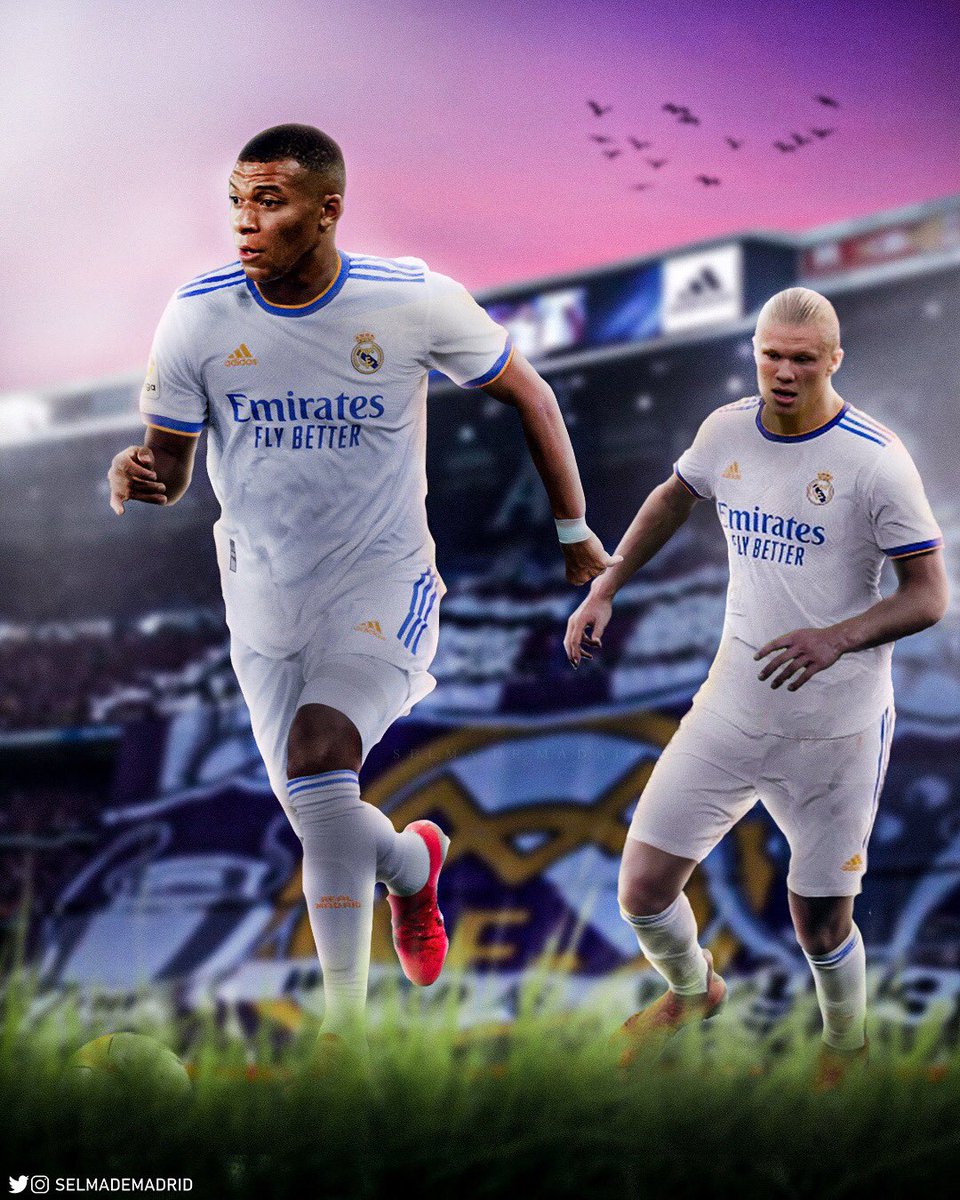 RMadridFrance_'s tweet photo. 🚨🚨L’objectif du Real Madrid est de RECRUTER Kylian Mbappé ET Erling Haaland a l’été 2022. Le club a les moyen pour le faire et les deux joueurs VEULENT venir à Madrid.

(@diarioas🥈) https://t.co/9lhtTpNymh