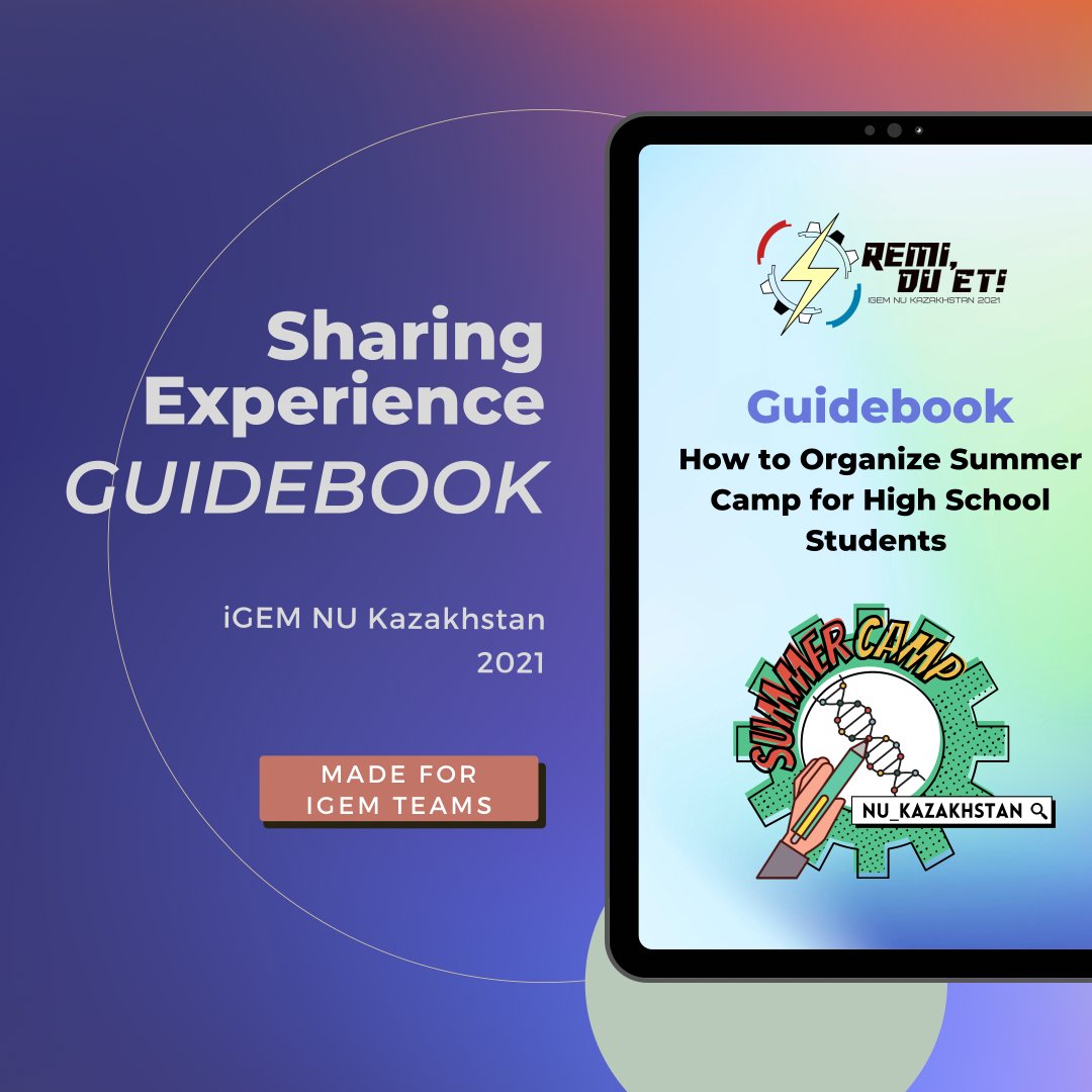 Our team created a guidebook for the organisation of the successful online summer camp. It is intended for those who are also going to hold a similar event.
We believe that by sharing our experience, we can help other #iGEM teams in their endeavours. More: instagram.com/p/CUcsz98MgHj/…