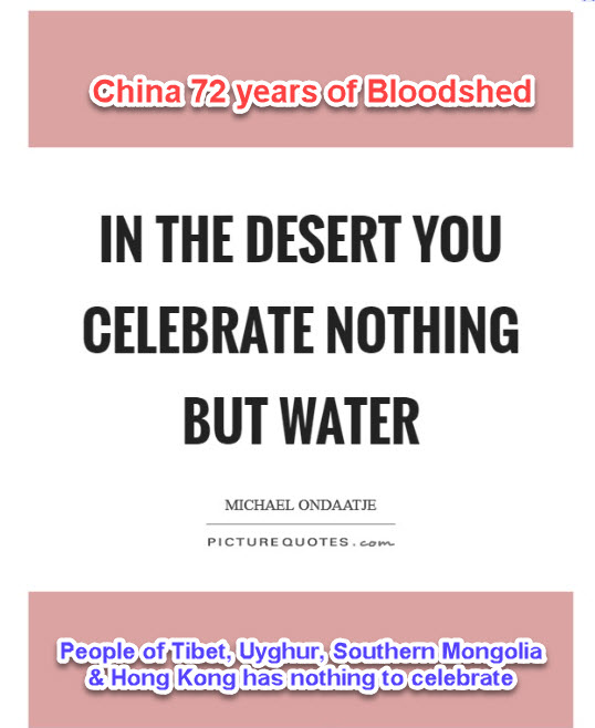 TibetPeople's tweet photo. #NothingToCelebrate people of #Tibet #EastTurkistan #SouthernMongolia #HongKong
#FreeTibet #FreeHK #FreeEastTurkistan #Xi #XiJinping #ChineseVirus #HoldChinaAccountable #100YearsofOpression #CPC100 #PRC72 #October01 #CCPRiseHumanRightsDies https://t.co/iY9itBTUmL