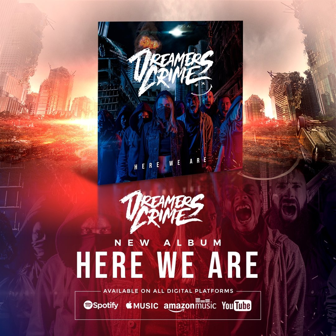 'HERE WE ARE' is now available on all platforms!!

Stream/Watch and Play and let us know some of your favourite tunes!

😁😁😁 

#dreamerscrime #dc #hardrock #heavymetal #modernrock #heavyrock #linkinpark #bringmethehorizon #bmth #limpbizkit #metallica #alterbridge #tremonti