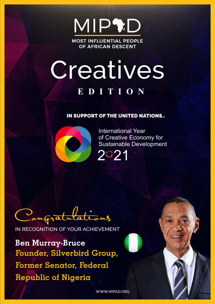 benmurraybruce's tweet photo. I am honoured to be recognised by MIPAD in the Class of 2021 Edition. Don’t Miss the Recognition Ceremony. Honorees will be officially announced on Sunday, Oct 3rd, 2021, 3-6pm (New York). #Creatives100
Brought to you in partnership with CNN/WarnerMedia News & Sports. https://t.co/Janx5BUSMp