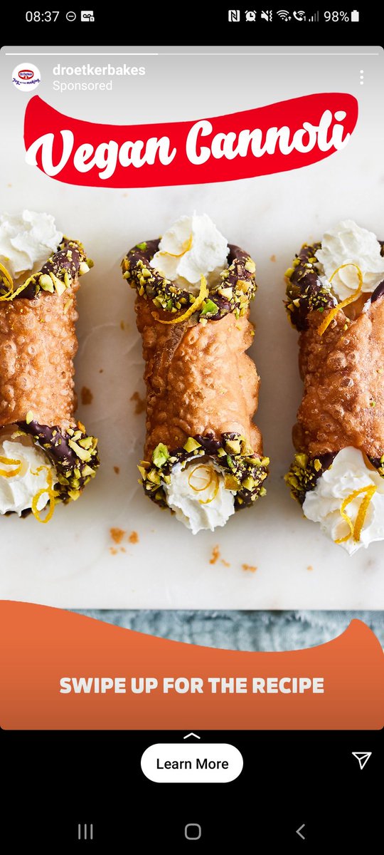 The_BaristaPCH's tweet photo. Never said the word in my life but listening to @YogscastLewis, @Sips_ and @PyrionFlax on the #TriforcePodcast talk about cannolis (Episode 185) means I'm now being targeted for them! https://t.co/kKOd2xPONG