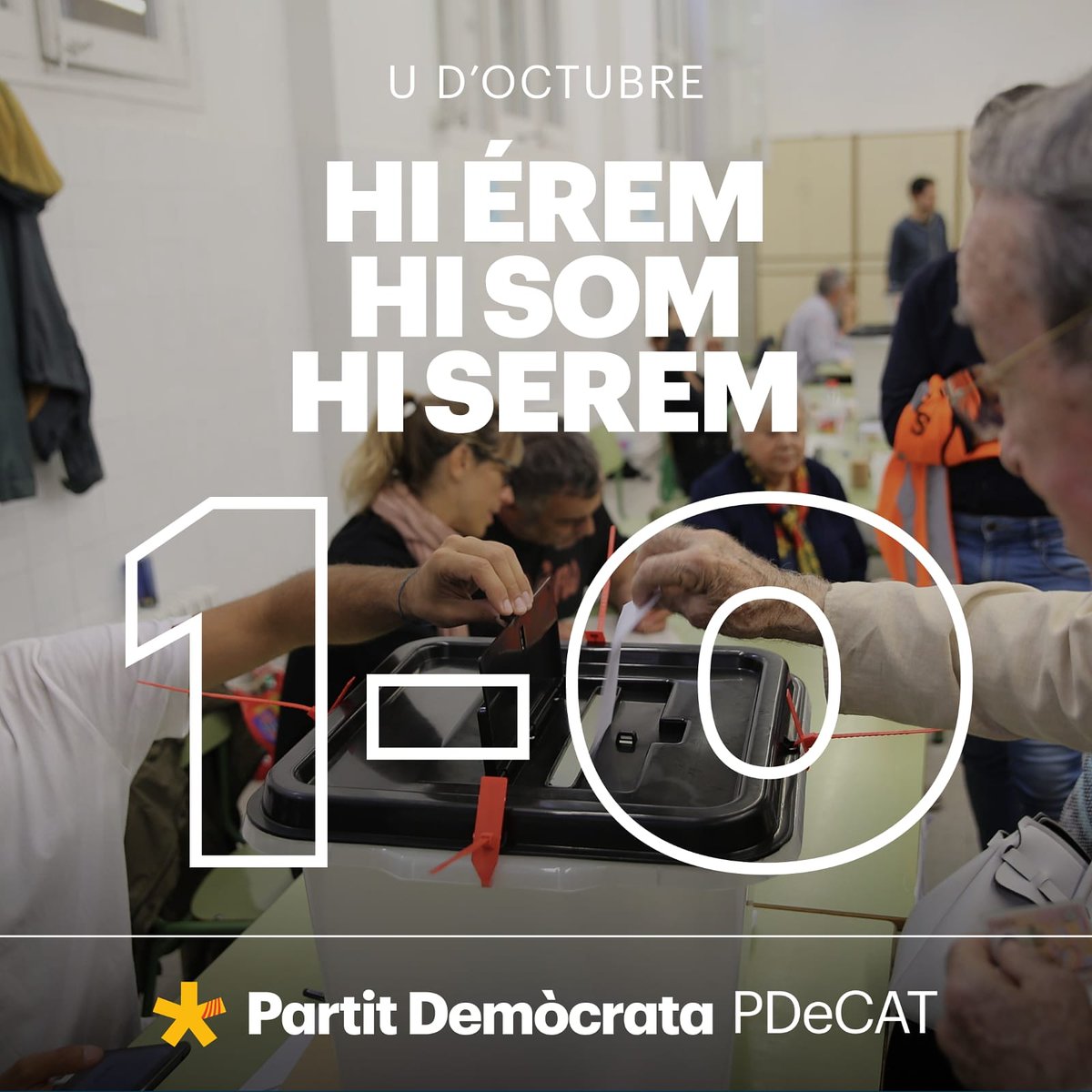 PD_Castelldfels's tweet photo. #hiéremhisomhiserem
#1doctubre
#pdecat https://t.co/pOOVaXjptf