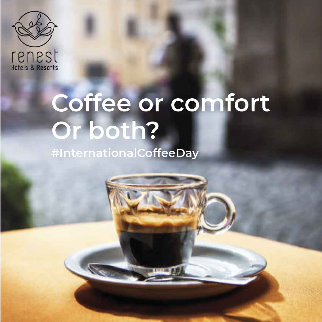 RenestManali's tweet photo. OK but coffee first!
It is International Coffee day and we cannot decide between coffee or comfort or both.
You tell us!
#RenestHotels #RenestResorts #boutiquehotel #hotels #InternationalCoffeeDay #coffeeaddict https://t.co/LEsX8AwPd0