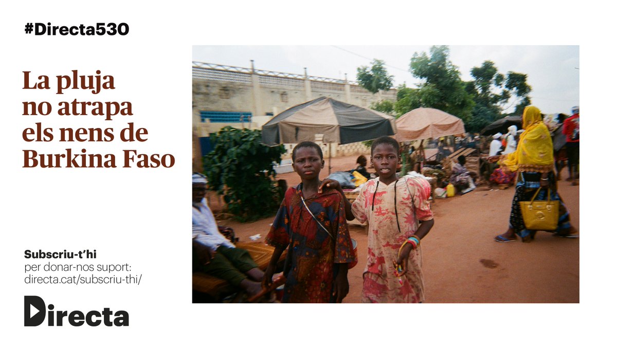 La_Directa's tweet photo. #RODAELMÓN | L’educador de carrer Theophile Palenfo lluita perquè els infants de la segona ciutat de Burkina Faso no s’ensorrin, en una societat on el moment és per força present i no existeix un demà https://t.co/6lZoEFnlvX
✍️ @eliaborras
🗺️ Bobo-Dioulasso
#Directa530 https://t.co/sYazL2L59O