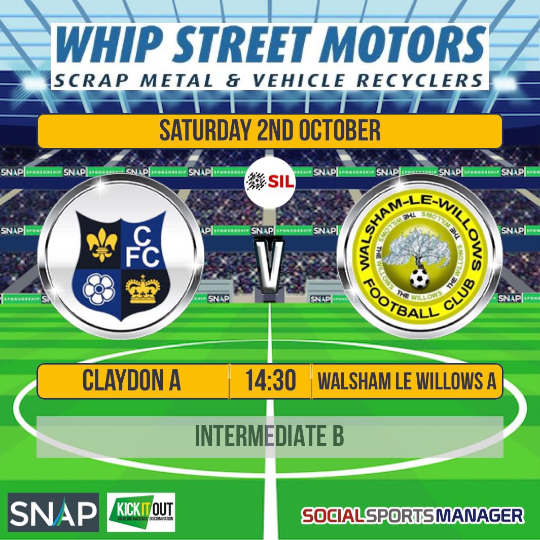 Claydon_FC's tweet photo. The A team look to maintain their focus against @a_walsham at the Circle tomorrow, with 3 points the priority. Another win keeps them top 😊 Cafe open #MaintainFocus #StayTop #Togetherness #OneClub 💙🖤💙 https://t.co/cZEvYKBT2C