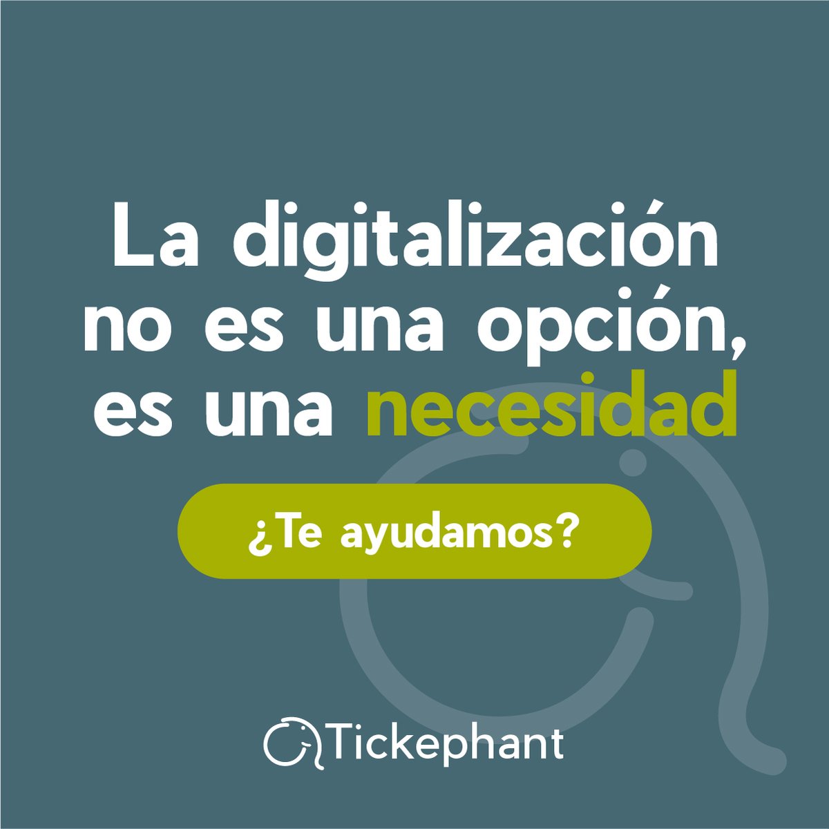 Tickephant's tweet photo. La transformación digital 🌐ya está aquí y es necesaria para aumentar la eficiencia📈, productividad✅ y competitividad💪🏼 de tu negocio

#digital #transformaciondigital #digitalizacion #onlinemarketing #digitalticket https://t.co/d8o52ZtknZ