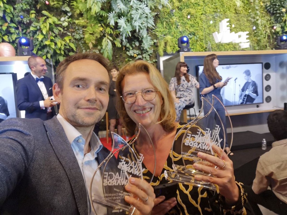 👏un grand BRAVO à <a href="/cibler_fr/">CibleR - Give a sense to Customer Generosity</a> et <a href="/CAAquitaine/">CA Aquitaine</a> récompensés aux #VillageAwards pour #TOURISMEBYCA
cette plateforme #solidaire ♥️ donne gratuitement de la visibilité aux #professionnels du #Tourisme auprès de tous les #voyageurs
➡️tourismebyca.fr

#agirchaquejour