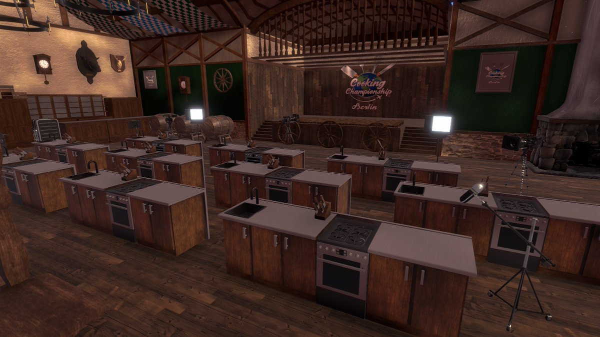 West_Wind_Games's tweet photo. In the Cooking Championship https://t.co/lUTEZnMJ5F you will be able to cook in different locations 🥘🍲🥪. Today we will visit Berlin. 
#game #cooking #cookingchampionship #steam #gaming #chef  #gamer #videogames #simulator #wishlist #cousine #westwindgames  #indieGameTrends https://t.co/I49YnX8add