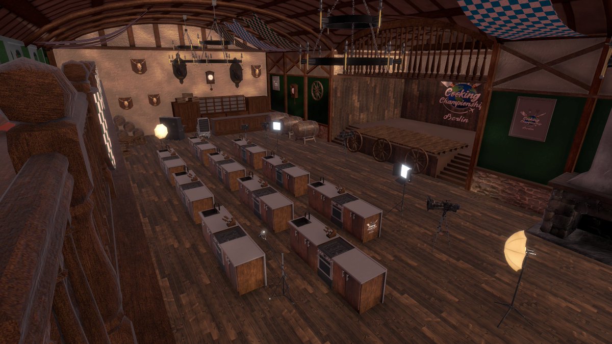 West_Wind_Games's tweet photo. In the Cooking Championship https://t.co/lUTEZnMJ5F you will be able to cook in different locations 🥘🍲🥪. Today we will visit Berlin. 
#game #cooking #cookingchampionship #steam #gaming #chef  #gamer #videogames #simulator #wishlist #cousine #westwindgames  #indieGameTrends https://t.co/I49YnX8add