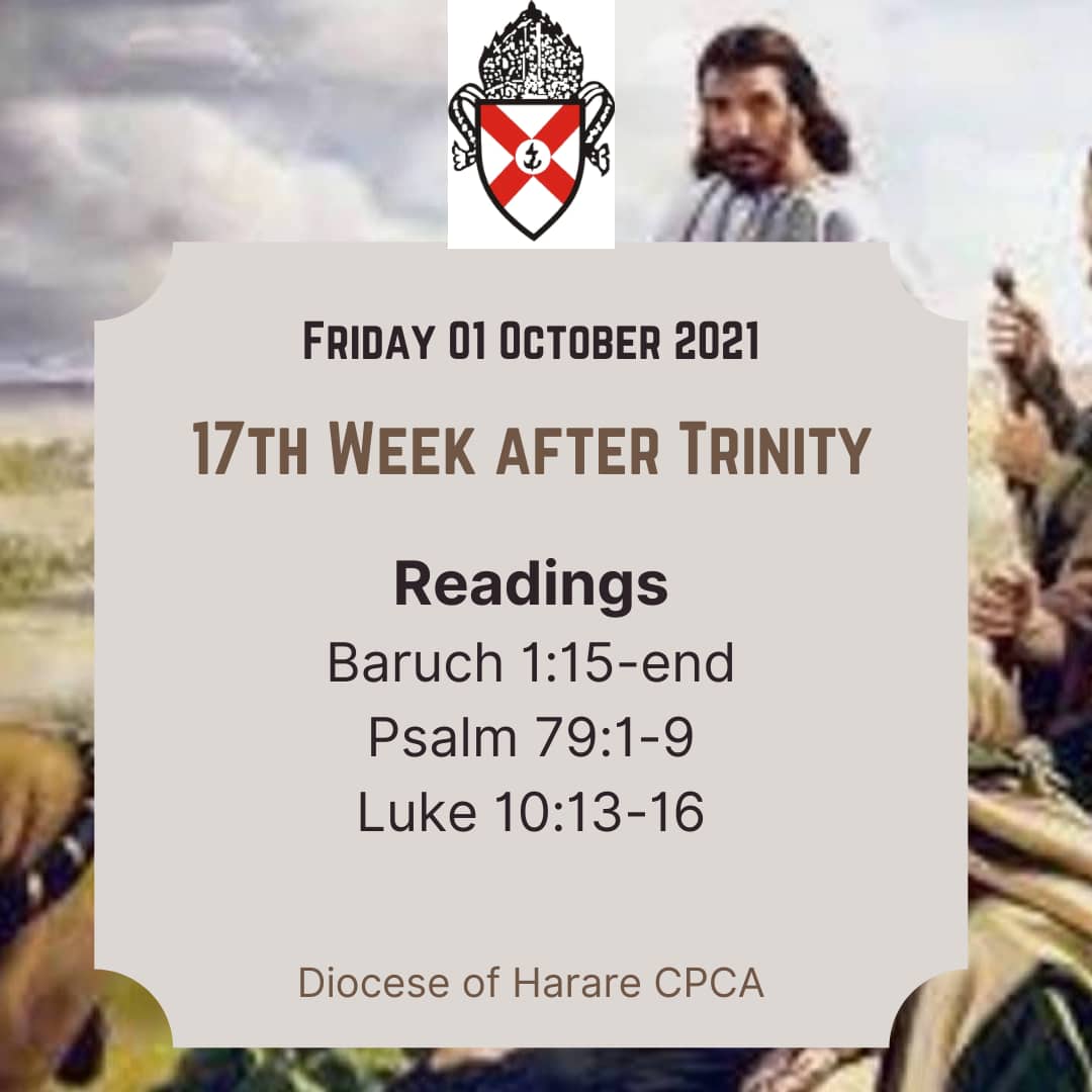 DioceseHarare's tweet photo. *Good morning/ Mangwanani/ Livukile. Welcome to the new month of October. Herewith our devotions, Friday 01 October 2021* https://t.co/Ogba6aw0Th