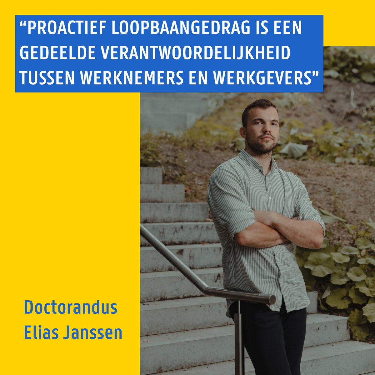 Drs. <a href="/ESSJanssen/">Elias Janssen</a> over het belang van proactief loopbaangedrag en hoe werkgevers dit kunnen faciliteren. Lees zijn blogpost integraal via: ugent.be/ugentatwork/nl….