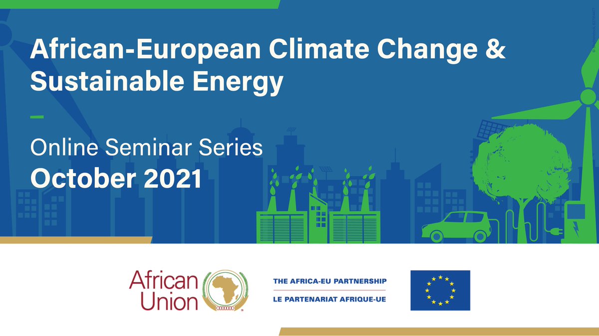 🗓️ 07 - 28 October! 🔜

🆕 Mark your calendars for a series of weekly online #CSSE seminars! Register to learn and discuss the activities &amp; visions of the AU-EU R&amp;I partnership on #ClimateChange and #SustainableEnergy. ♻️

Find out more here! 👉bit.ly/3zFaqKk