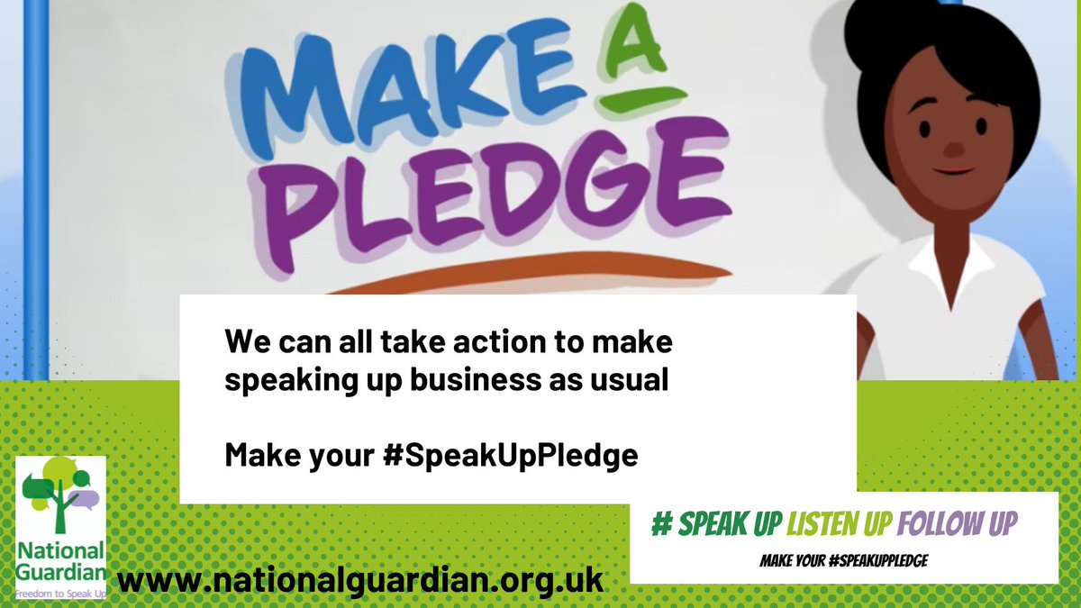 This Speak Up Month, make your #SpeakUpPledge to #SpeakUpListenUpFollowUp

#FTSU
nationalguardian.org.uk/2021/09/30/spe…