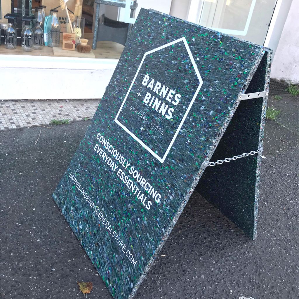 <a href="/BarnesandBinns/">Barnes + Binns General Store</a> have used our planter and chair to display their eco friendly products!

Our 100% recycled plastic boards are a great sustainable replacement for wood!

Shop recycled products here > buff.ly/3fliKHR 

For enquiries contact sales@reworked.com