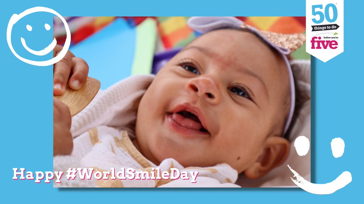 50TTD's tweet photo. Smile! ๐ It's #worldsmileday ๐
Share a smile with someone and make their day ๐ค
Check out #Gigglebox on the app to find out why sharing a smile or a laugh can be beneficial for children's emotional development ๐https://t.co/UIspz4q8qz https://t.co/T3Lmz85v5J