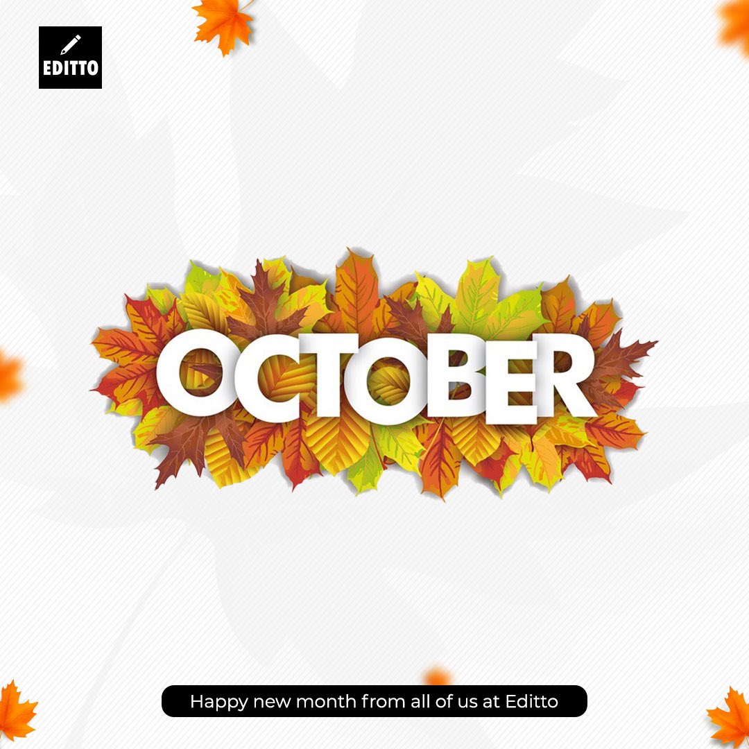 E__ditto's tweet photo. Editto is wishing you an October full of opportunities and good news! 

Happy new month🥳.

#Editto #happynewmonth #welcometoOctober #GreenDay #October1st #finallyoctober https://t.co/6i90BdQjcQ