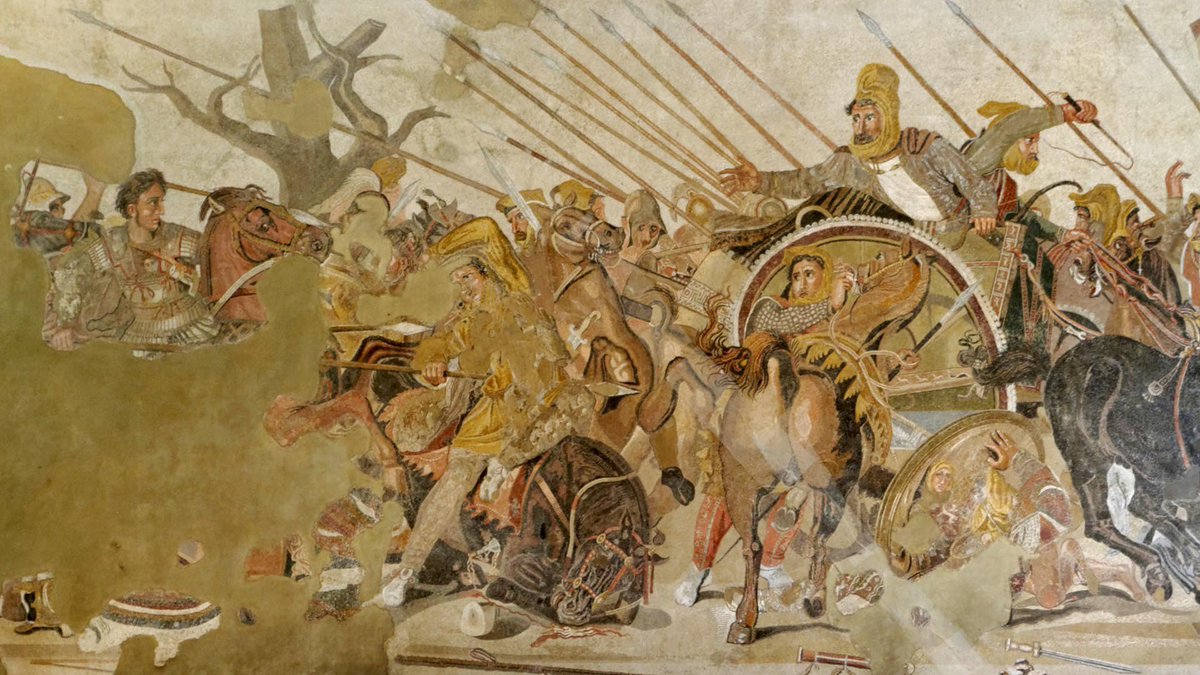 #OTD in history, October 1st 331BC, #AlexandertheGreat defeated Persian King Darius III in a decisive battle at Gaugamela, also known as Arbela. This victory brought an end to the Achaemenid dynasty which at the time held the largest empire in the world and had ruled for over-