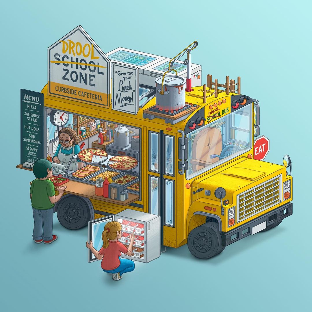 80Level's tweet photo. It’s #2DFriday again and we’re hungry, that's why today's topic is going to be food trucks!

Fantasy food trucks by Alex Riegert-Waters

https://t.co/G1JqA4uGvi

#80LVRFP #2d #2dart #2dartist #artist #art #conceptart #inspiration #cgart #dailyart #illustration #digitalart #design https://t.co/3E8WtCbqMB