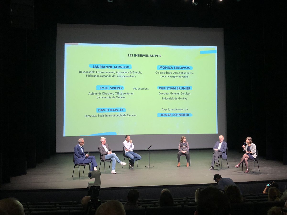 I attended the screening of #wethepower by <a href="/patagonia/">Patagonia</a> &amp; roundtable of local energy stakeholders in #Geneva | fantastic documentary about how people take their own #energy destiny in hand | must watch #community #renewableenergy @EcolintGeneva