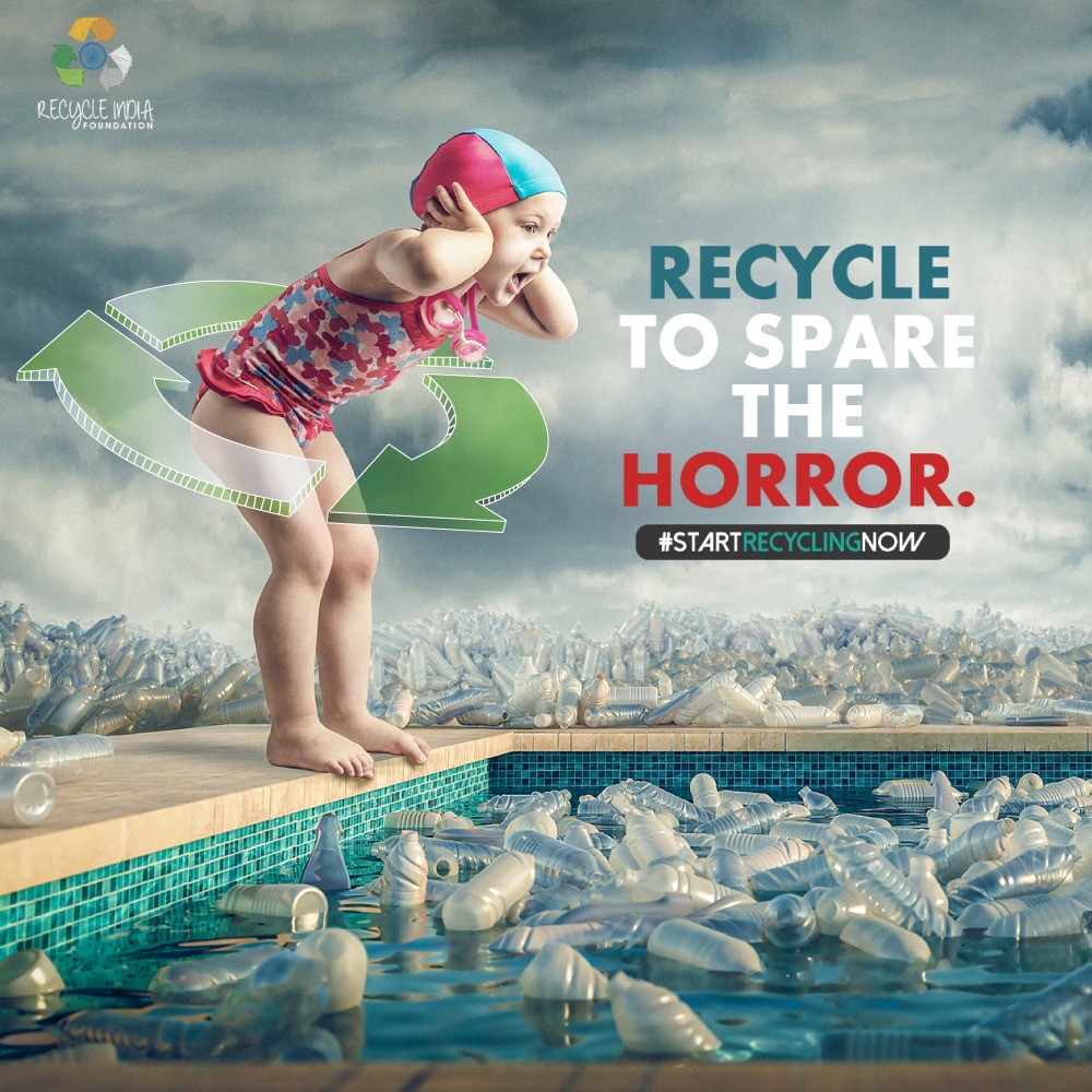 recycleindia's tweet photo. Spare the horror for the younger ones! 
Start recycling today. 
There is no other way! https://t.co/yPTo0Vmq5g