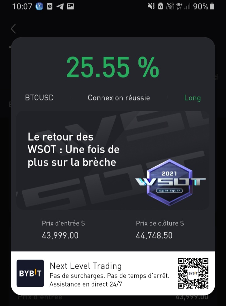 TagadoBTC's tweet photo. 🟡 Target à 44,7k$ touchée sur BTC suite à la cassure du biseau m5 ! ✅ 

Quel plaisir ce début de matinée, magique 👀 #Bitcoin https://t.co/d43tPmVwlv