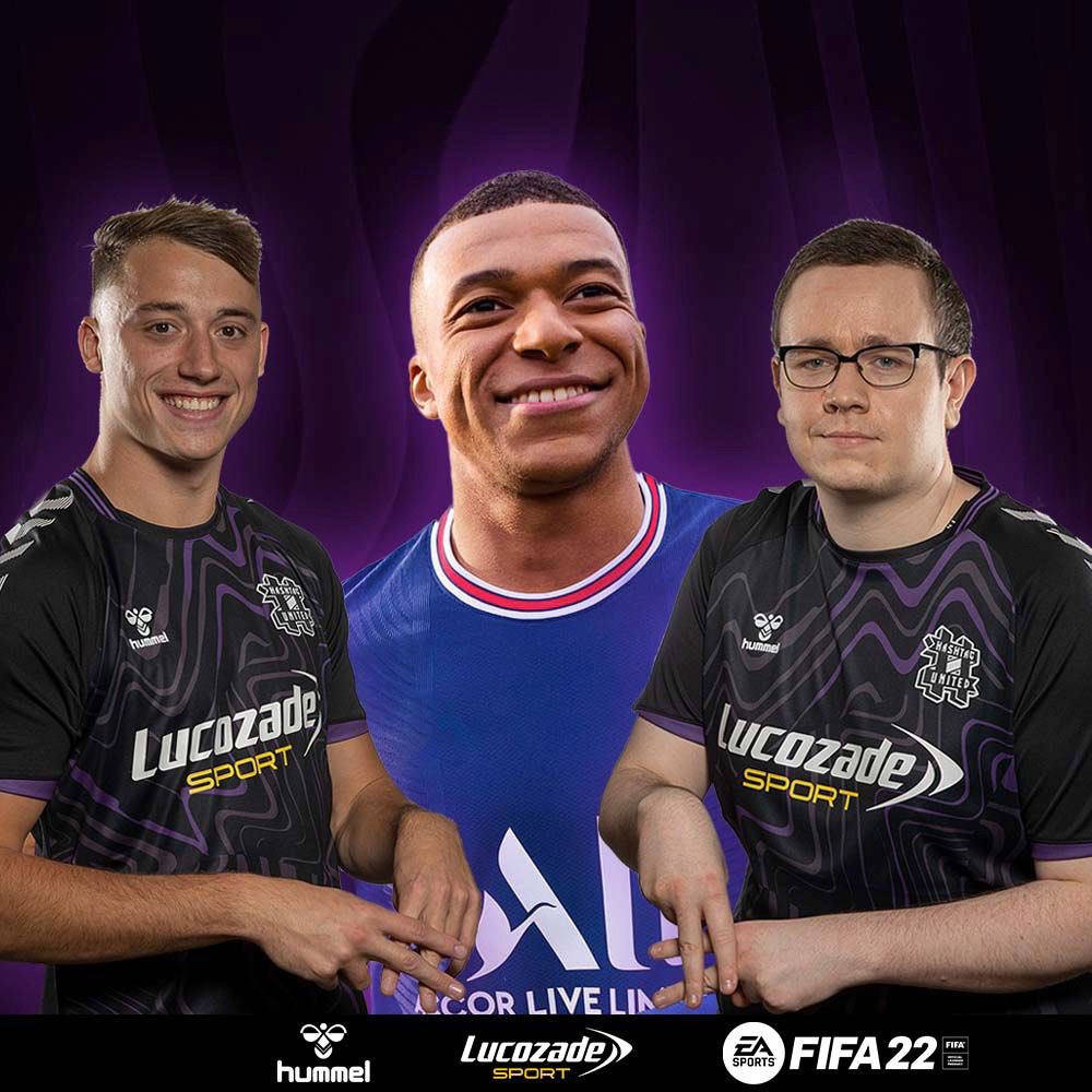 🎮 HAPPY #FIFA22 DAY!

This year:

🔥SAME SPONSOR
 <a href="/LucozadeSport/">Lucozade Sport</a> 

🔥NEW TEAM
 <a href="/HashtagShawrey/">Alex Shaw</a> @StokesFIFA 

🔥NEW SHIRT
 <a href="/hummel1923/">hummel</a> 

We’re giving away one of these beauties (the shirt)!

TO ENTER:
- follow us and <a href="/hashtagutd/">Hashtag United</a> 
- RT this tweet

Entries close 2359 3/10