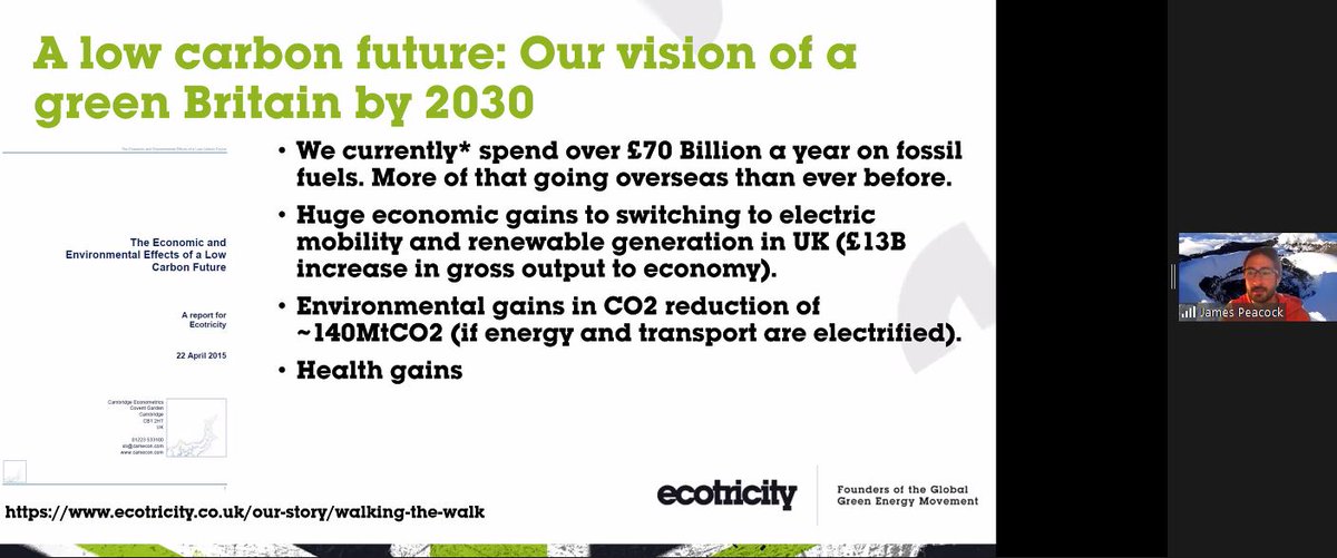 Did you know the UK applies 20% VAT to renewables but only 5% to coal?!
Really grateful to James Peacock of @ecotricity for his thought provoking #climateactionrelay talk yesterday