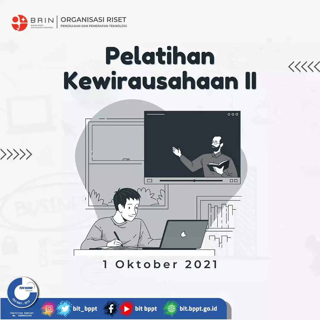 bit_bppt's tweet image. Penasaran kan dengan agenda pelatihan kewirausahaan berikutnya? Yuk, stay tune di Instagram kami.

#bit_bppt #BRIN #inkubasibisnisteknologi #inkubatorbisnis #startup #umkm #fgd #MBKM