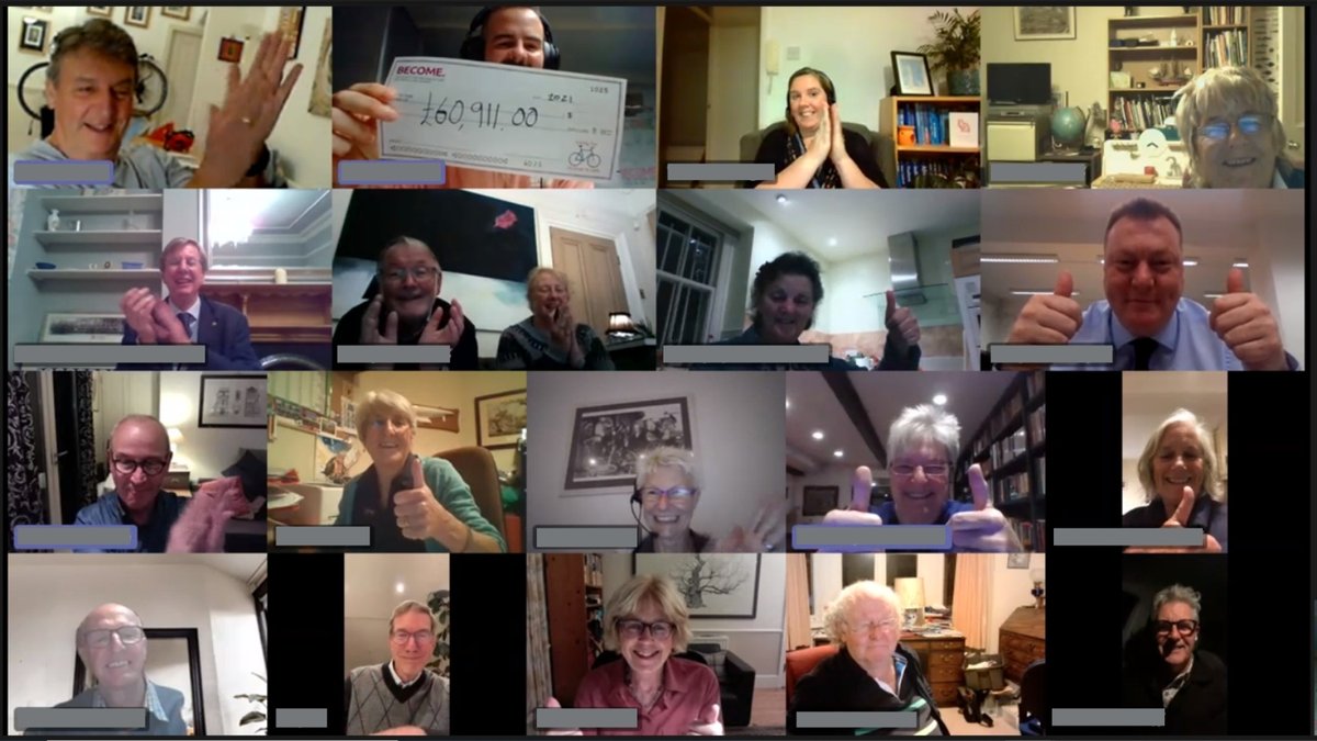 Will_R0binson's tweet photo. @viclanger @Become1992 Another incredible year from Biking for Children in Care. And such a joyful bunch! We're so lucky at @Become1992 to have their dedicated support and a whopping ⭐ £60,911 ⭐ donation in 2021 to help fund our work with care experienced young people 💜 #BFCIC https://t.co/zhMzyXx0tx
