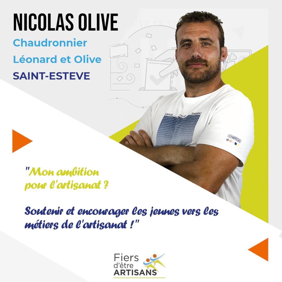 🎯 "#Soutenir et #encourager les jeunes vers les métiers de l'#artisanat !" c'est l'ambition de Nicolas Olive, Chaudronnier et dirigeant de l'entreprise Leonard et Olive  !

📣 Découvrez cet artisan mobilisé pour la promotion des métiers auprès des jeunes ! 📣

#FiersArtisans66