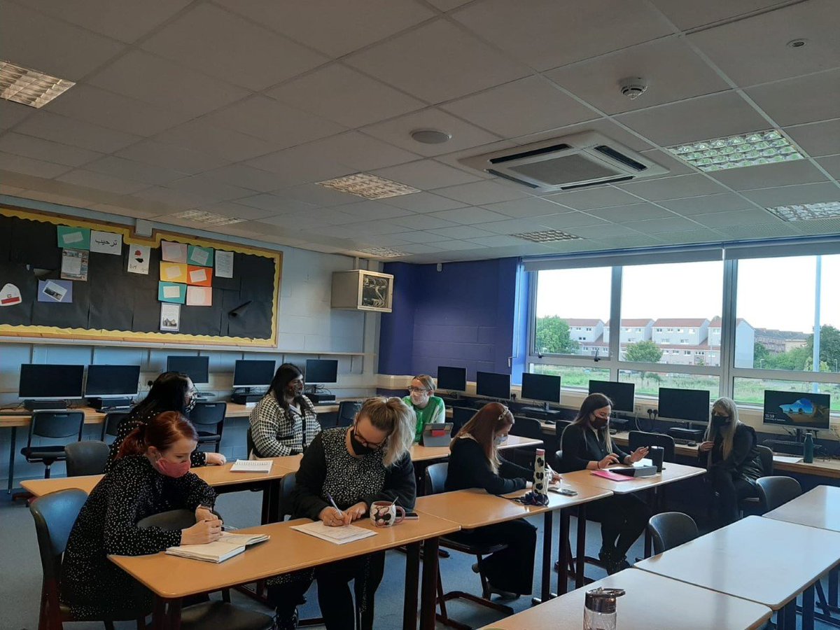 StMungos_PC's tweet photo. Great first session of the Aspiring PT Pastoral Care CLPL course at @StMungosAcademy on Wednesday evening. There will be 7 more sessions throughout the school year 😎 https://t.co/vQuQEit5Lq