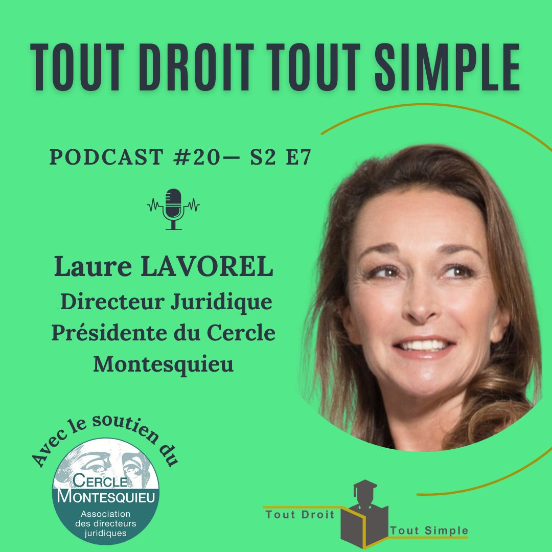 [Podcast] 🎤Retrouvez une interview de <a href="/LaureLavorel/">laure lavorel</a> Présidente du #CercleMontesquieu. Elle évoque son parcours professionnel, son combat avec les juristes et des associations de juristes pour créer un statut d’ avocat en entreprise🔊bit.ly/3urtquK #legalprivilege #droit