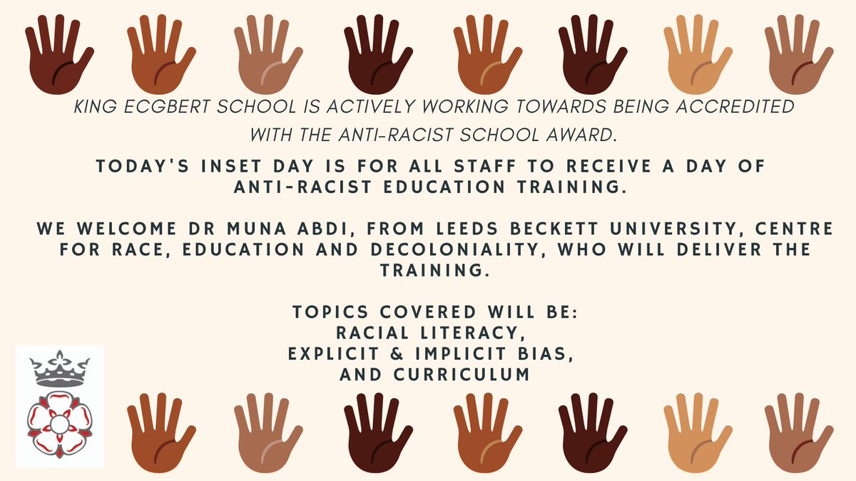 This is what today's INSET day is all about.
@share_sheffield #antiracisteducation #antiracist #sheffieldissuper #sheffield #sheffieldschools