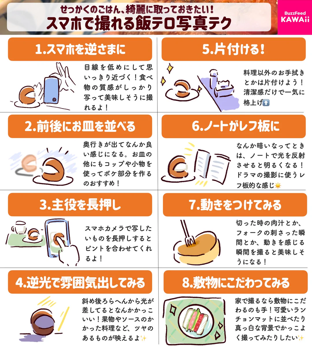 覚えておきたいテクニック満載！ごはん･スイーツを美味しそうに撮るコツ！