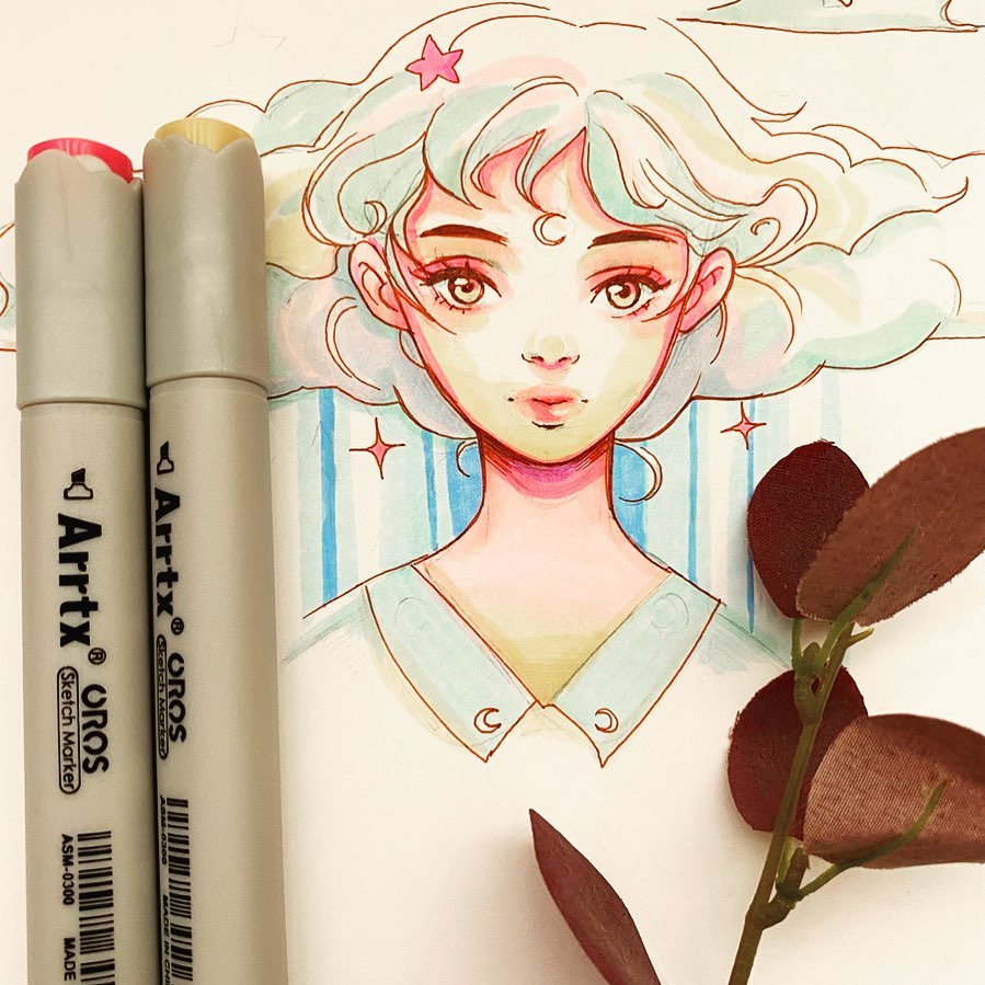Arrtx on X: Let's color the lovely picture with the vibrant markers. Art  by @artfusion__ #arrtx #arrtxart #drawing #SailorMoon #sketch   / X