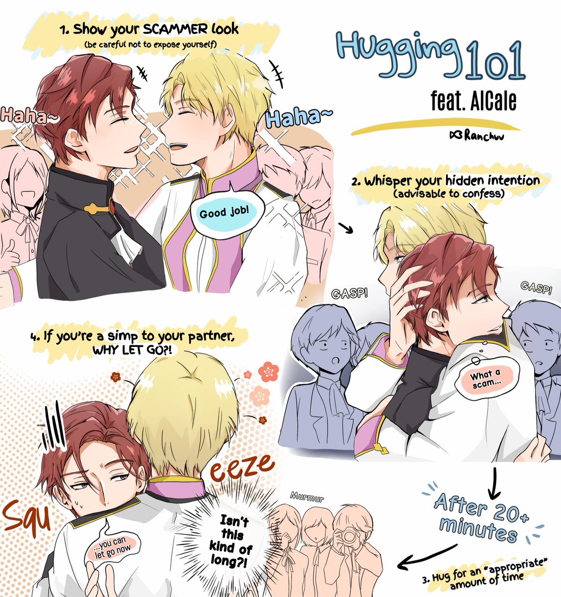 raonbeam's tweet photo. How to hug your bestie 101 featuring AlCale

#백망되 #loutofcountsfamily #伯爵家の暴れん坊になった https://t.co/M1q2GOoOzY