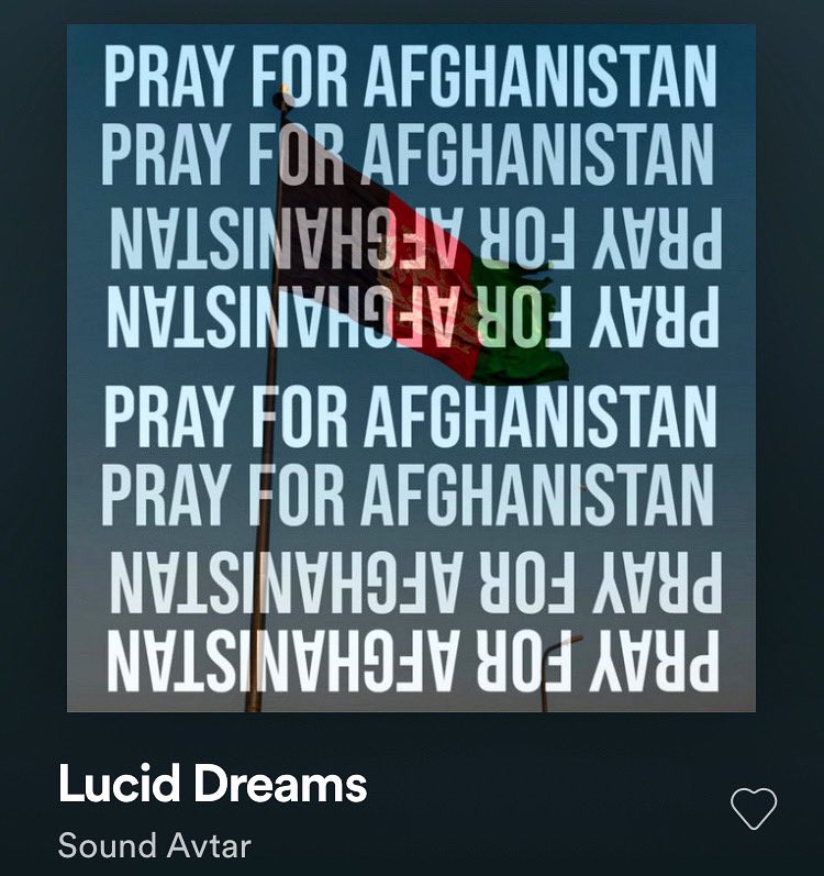 SoundAvtar's tweet photo. My track 'Lucid Dreams' as part of the 'Pray For Afghanistan' Compilation is out today 🙏🏻

STREAM: https://t.co/0retPF58tq https://t.co/leGHszcSLI