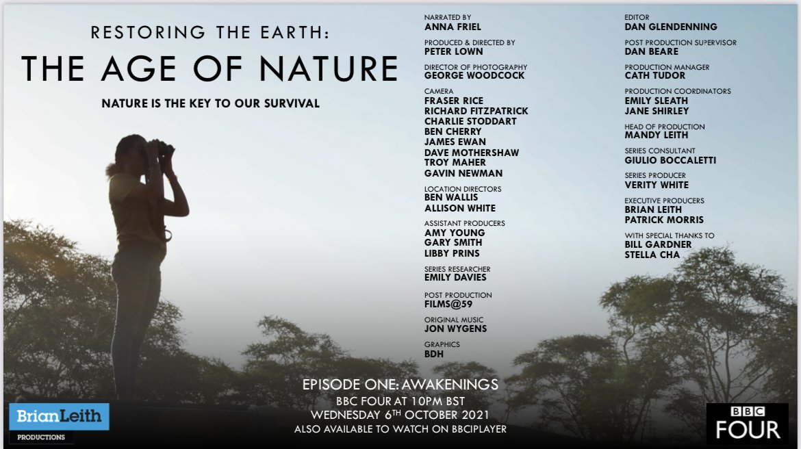 The Age of Nature - Documentary series about nature's resilience from @BrianLeithPro Starts Wednesday 6th Oct 10pm @BBCFOUR with #PostProduction from <a href="/filmsat59/">Films at 59</a> @blpdocs