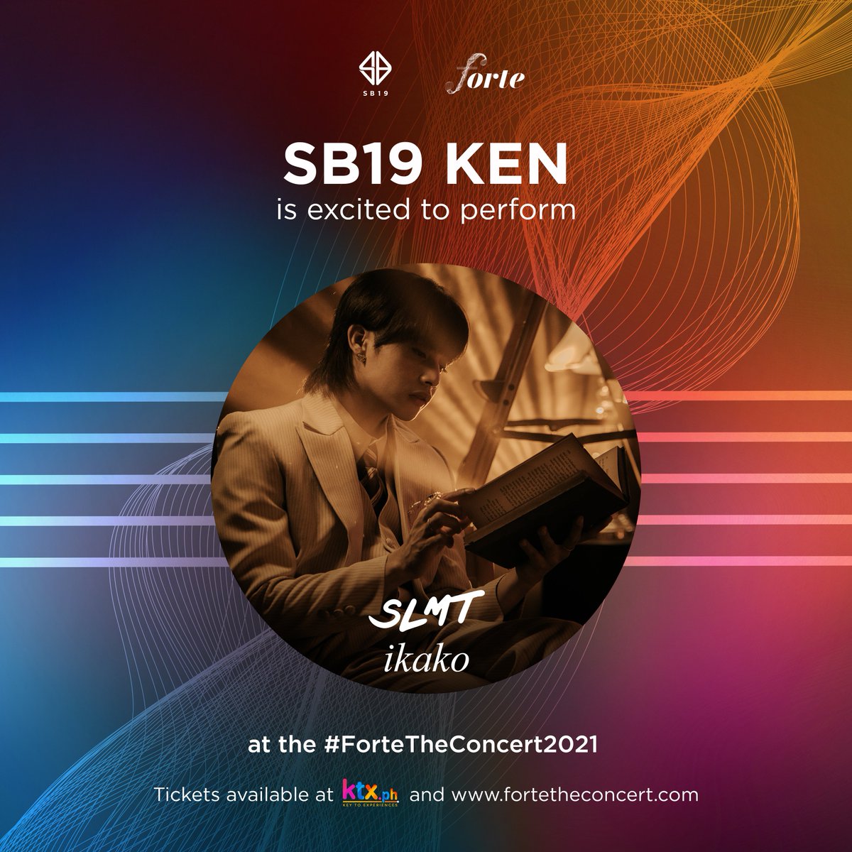SB19Official's tweet photo. Have you guessed it right? ✅

'SLMT' and 'Ikako' are the songs #SB19_KEN is excited to perform with the Battig Chamber Orchestra on October 17 at #ForteTheConcert2021! 🎶

🎟 Get your tickets at https://t.co/iKcdavGIrP and https://t.co/2vYNfviy1r

#SB19KENFortePoll https://t.co/PasM51FM4W